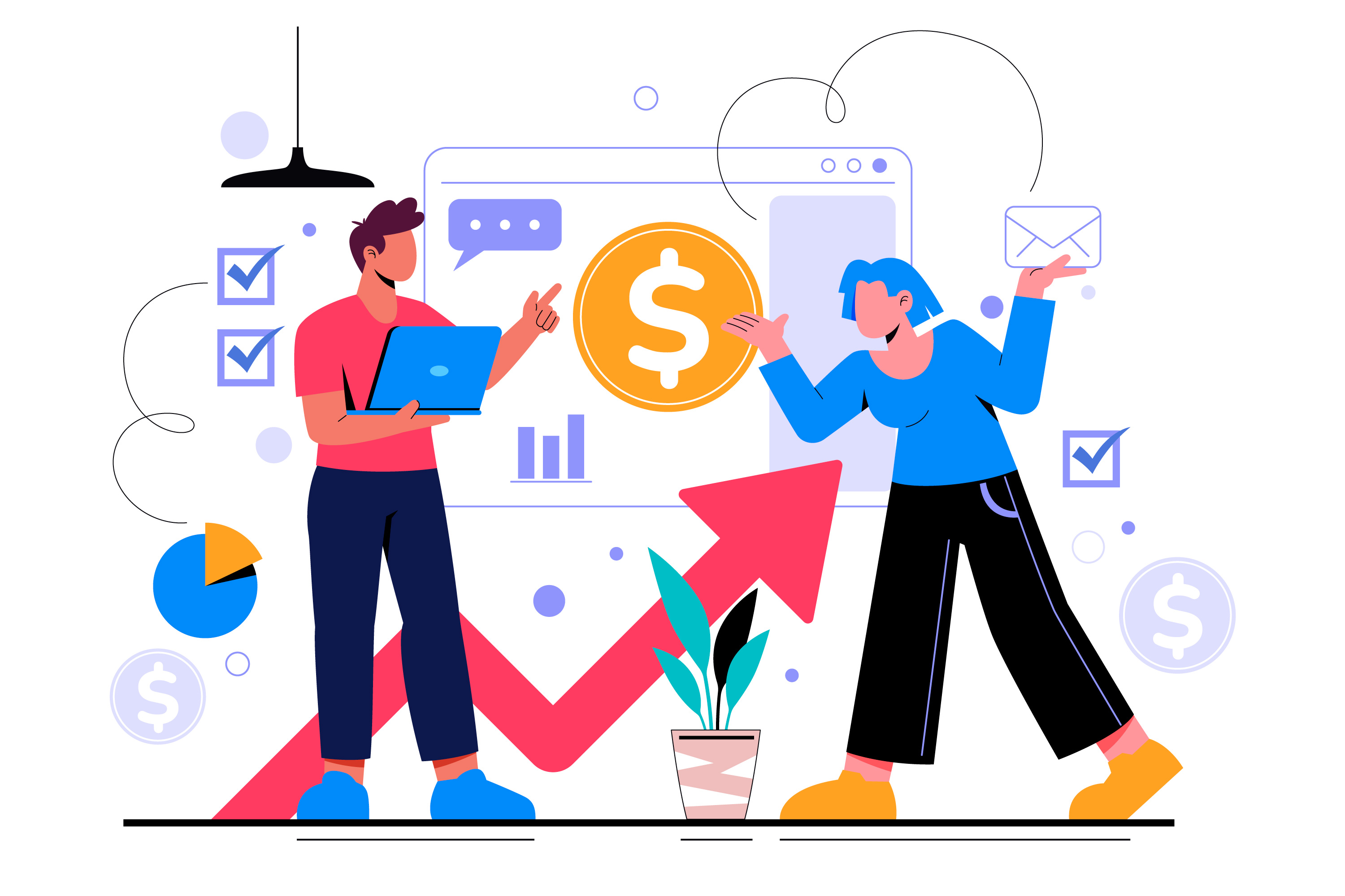 Scale and profit.